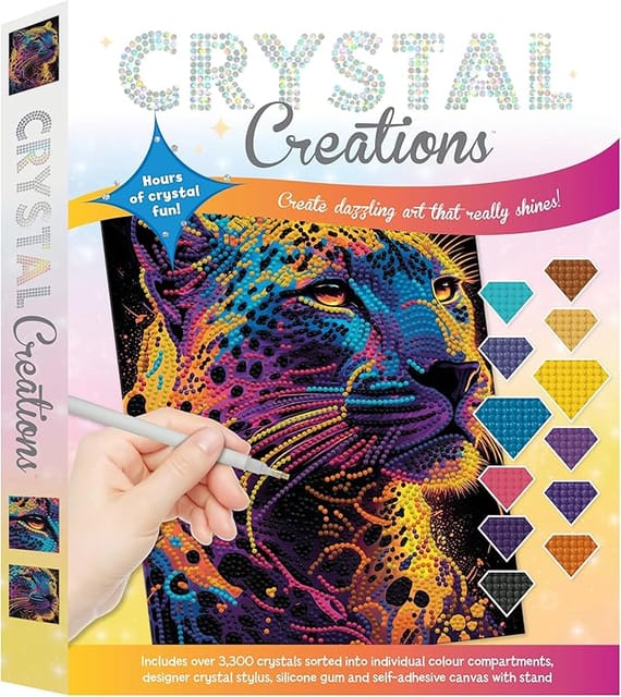 Curious Universe Crystal Creations Neon Leopard