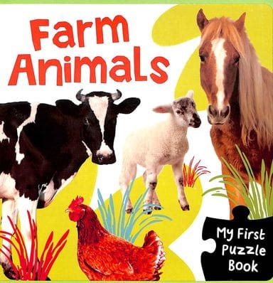 Farm Animals Fuzzle Book