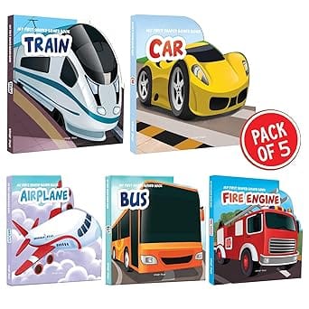 Transport - Shaped Books - Pack Of 5