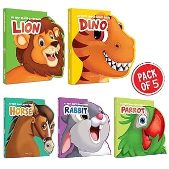 Animals - Shaped Books - Pack Of 5