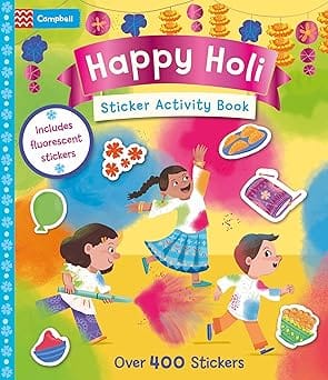 Happy Holi Sticker Activity Book With Over 400 Stickers