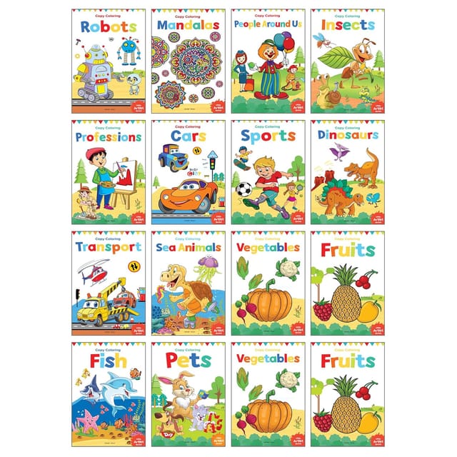 Coloring Books For Kids (pack Of 16 Books) - Shrink Wrap