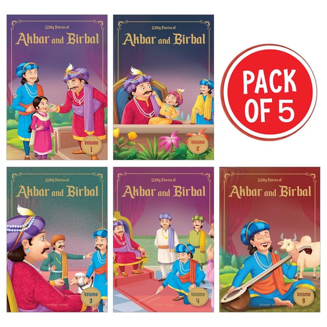 Akbar Birbal - Pack Of 5 Books- English (shrink Wrap)