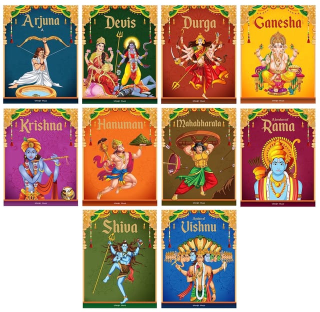 Tales From Indian Mythology: Collection Of 10 Books