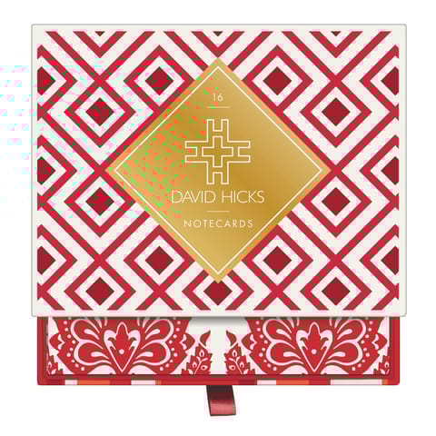 David Hicks (reds) Greeting Assortment Notecard Set