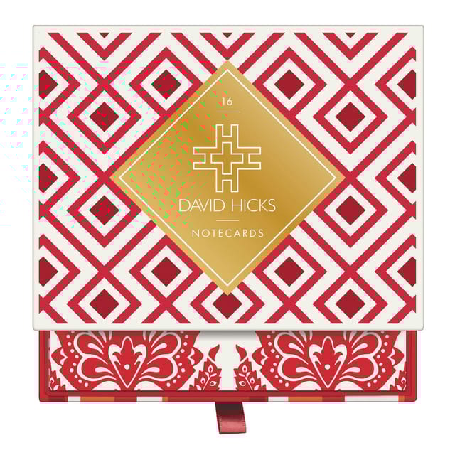 David Hicks (reds) Greeting Assortment Notecard Set