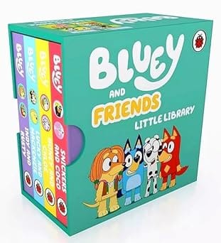 Bluey And Friends Little Library 4 Board Book Collection Box Set