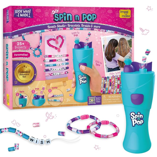 Imagimake Spin N Pop Beads Studio Bracelets Braids & More