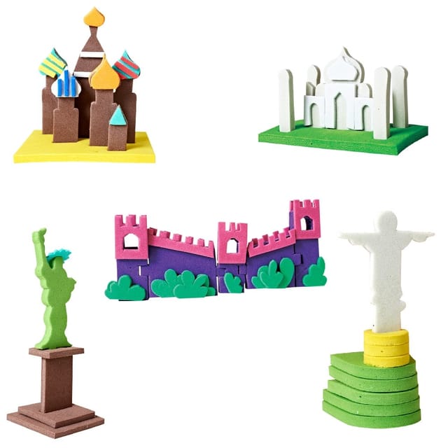 Imagimake Mapology Mounments Around The World | Make 13 Miniature Models| 3d