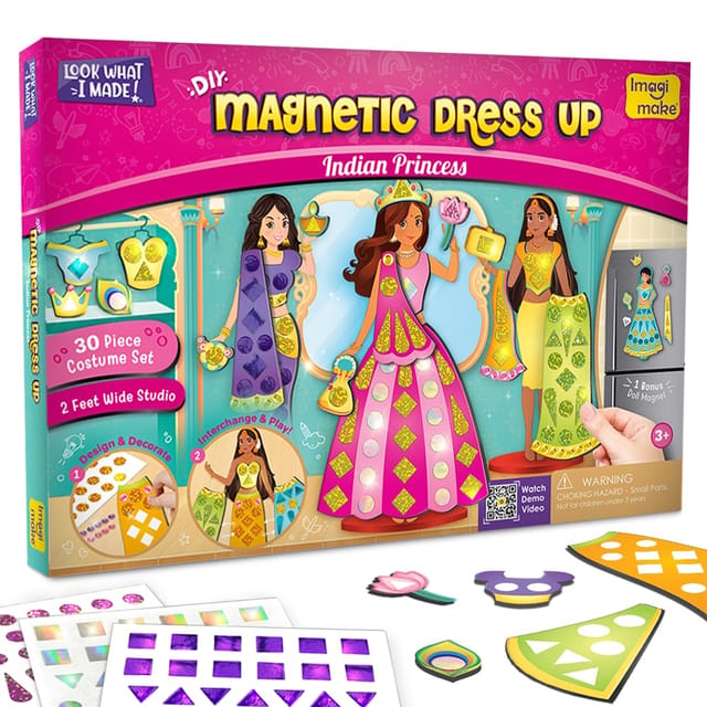 Imagimake Diy Magnetic Dress-up Indian Princess