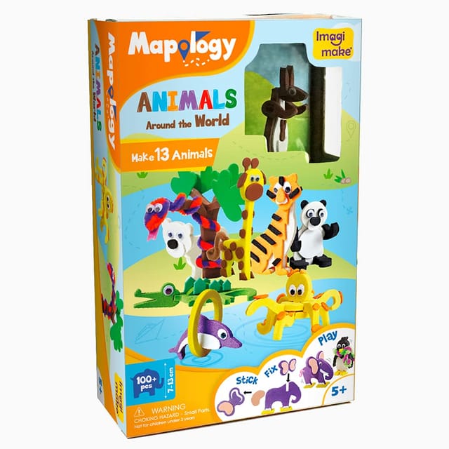Imagimake Mapology Animals Around The World | Make 13 Miniature Models