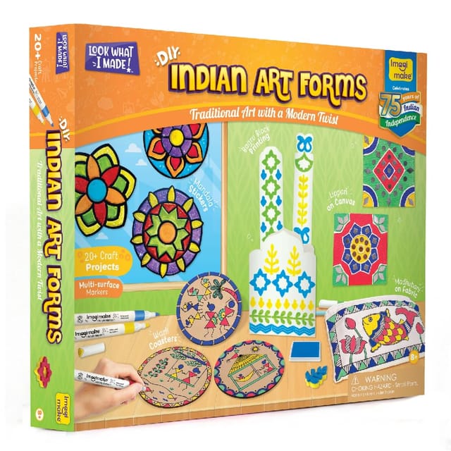 Imagimake Learn Indian Art Forms-arts And Craft Diy Kit For Kids, Ages 8-12
