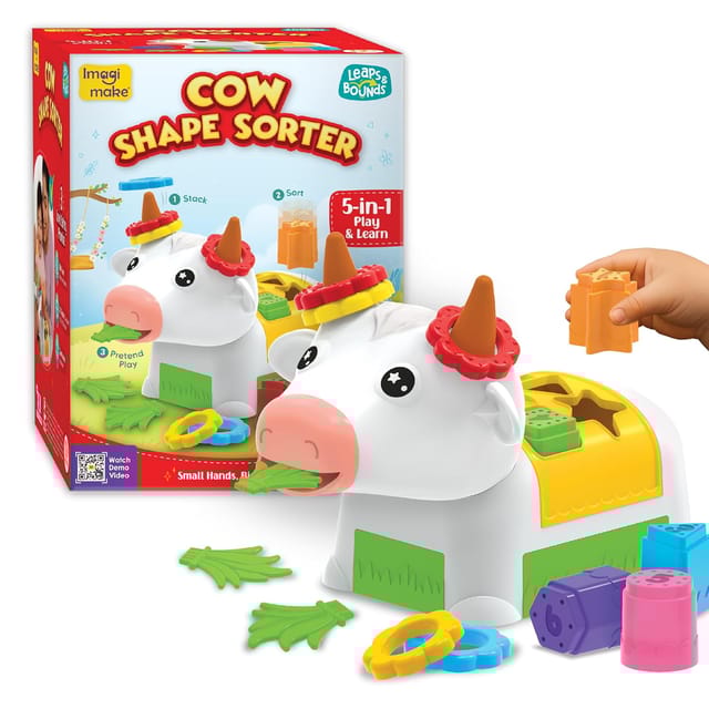 Imagimake Cow Shape Sorter |leaps & Bounds Baby Toys For 12+ Months