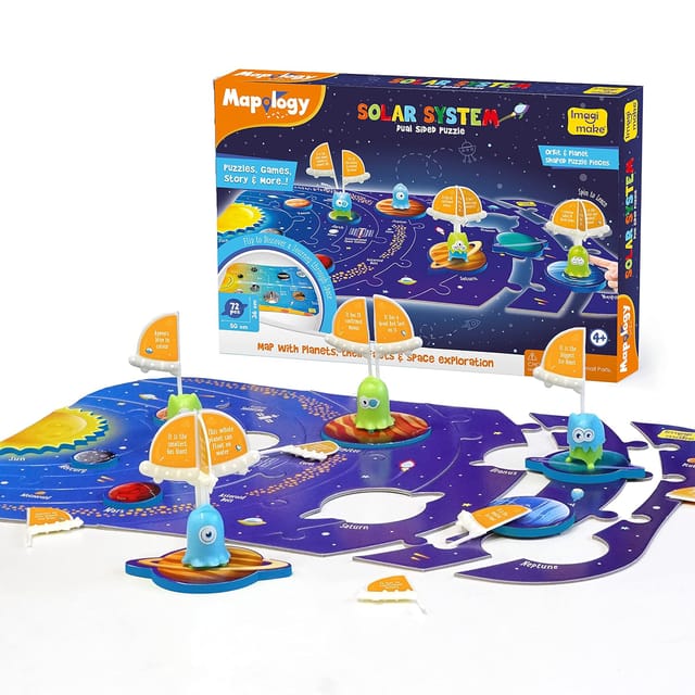 Imagimake Mapology Solar System Puzzle - Learning Aid And Educational Toy - For Kids