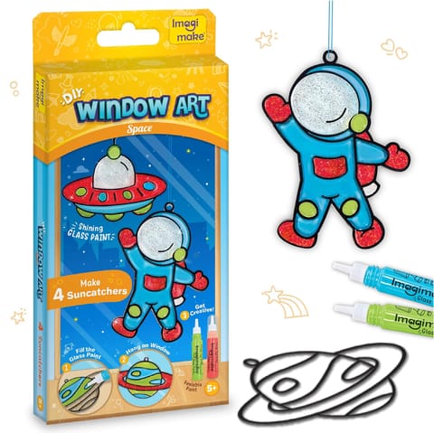 Imagimake Diy Window Art Space | Glass Painting Kit | Art & Craft Kit For Boys
