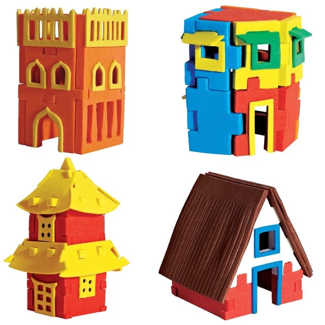 Imagimake Mapology Houses Around The World | Make 13 Miniature Models| 3d Puzzle For Kids