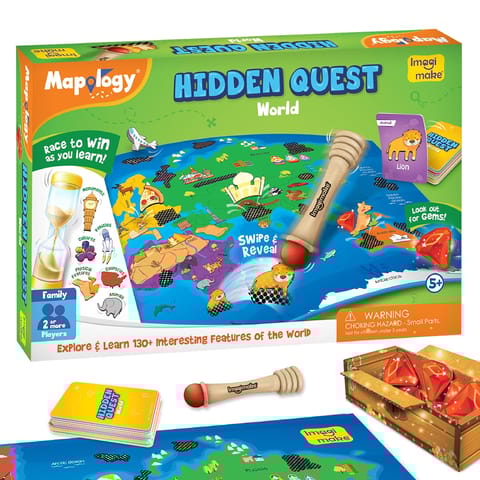 Imagimake Kids Mapology Hidden Quest Board Game