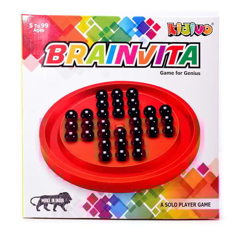 Kidivo Colourful Brainvita Game For Kids Age 5+
