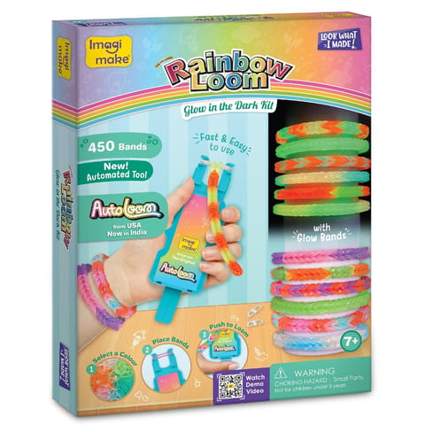 Imagimake Rainbow Loom Glow In The Dark Kit