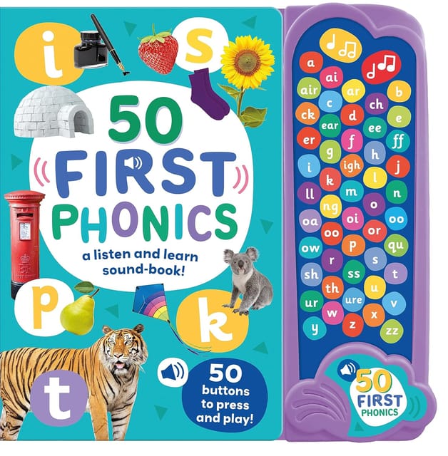 50 First Phonics A Listen And Learn Sound Book! (large First Words Sound Book)