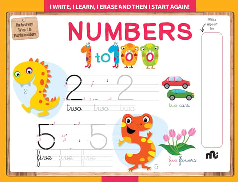 Wipe N Clean Numbers 1 To 100