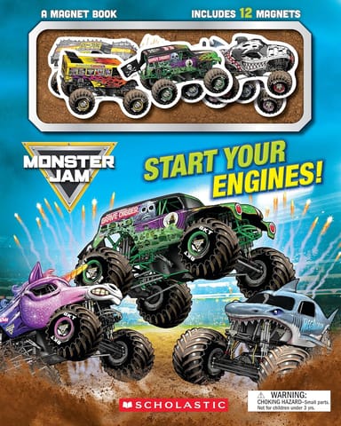 Start Your Engines Monster Jam Magnet Book