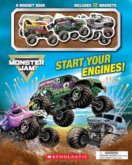 Start Your Engines Monster Jam Magnet Book