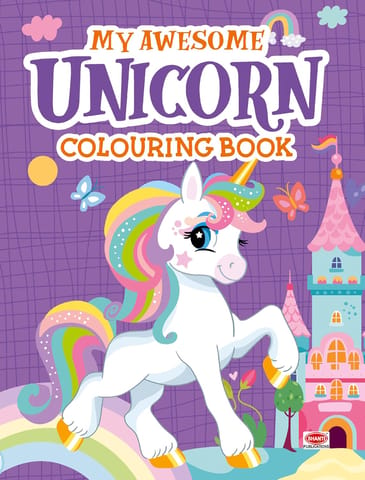 Awesome Unicorn Coloring Book � Fun & Easy Unicorn Art For Toddlers & Kids