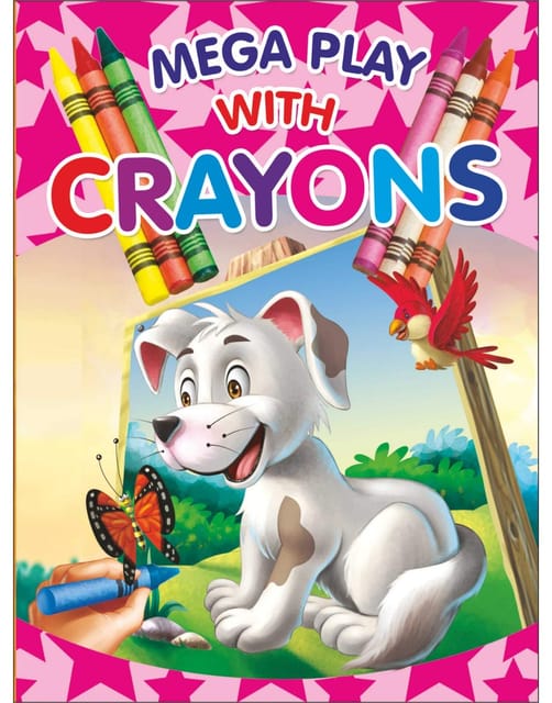 Mega Play With Crayons - Colouring Book