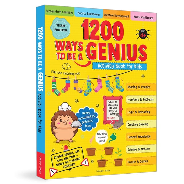 1200 Ways To Be Genius Activity Book For Kids