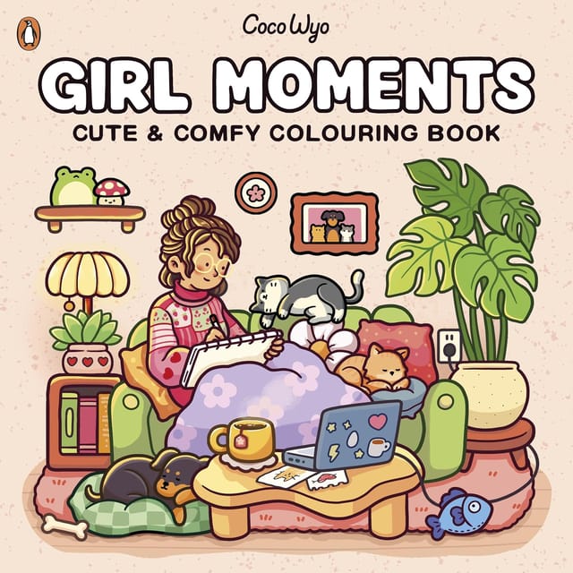 Girl Moments Coloring Books For Adults