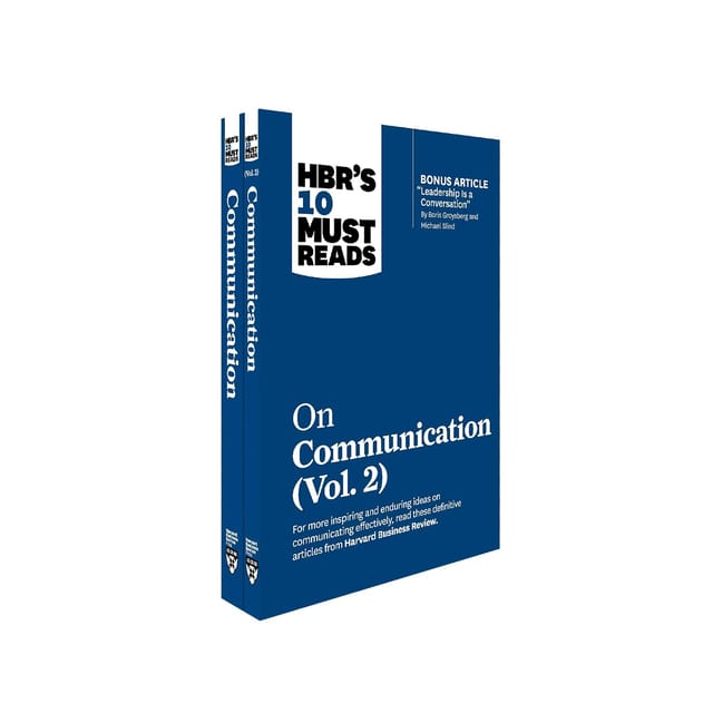 Hbrs 10 Must Reads On Communication 2-volume Collection �
