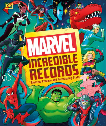 Marvel Incredible Records Amazing Powers And Astonishing Stats (dk Bilingual Visual Dictionary)