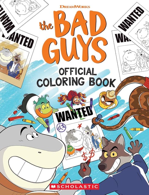 Bad Guys Media Coloring Book