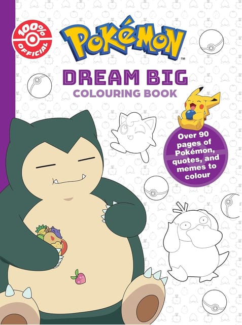 Pokemon Official Coloring Book Dream Big