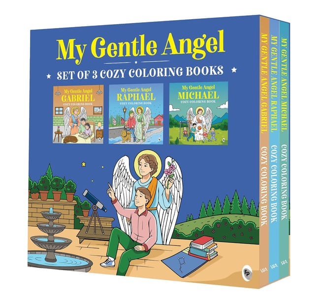 My Gentle Angel Set Of 3 Cozy Coloring Books