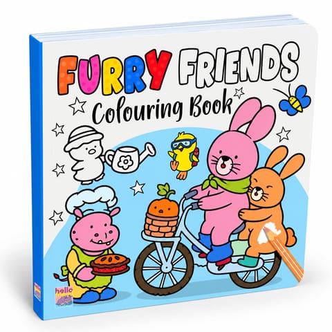 Furry Friends Coloring Book For Kids