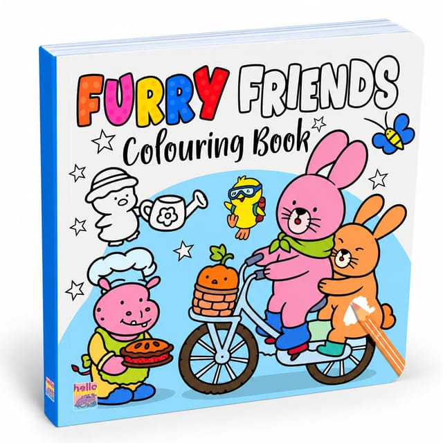 Furry Friends Coloring Book For Kids