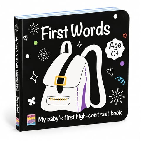 Babys First High Contrast Board Book First Words