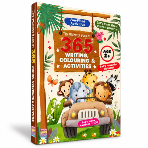 The Ultimate4 Book Of 365 Writing, Colouring And Activties Book 2 Blue (colouring And Activities Book Series - 1)