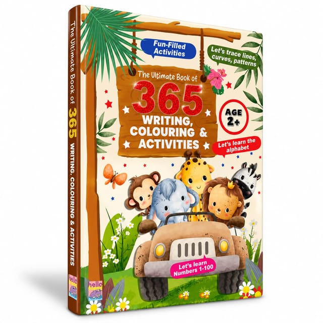 The Ultimate4 Book Of 365 Writing, Colouring And Activties Book 2 Blue (colouring And Activities Book Series - 1)