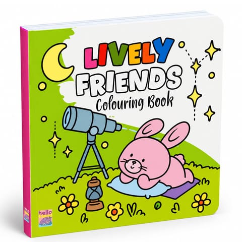 Lively Friends Coloring Book For Kids