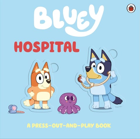 Bluey Hospital Press-out And Play Board Book
